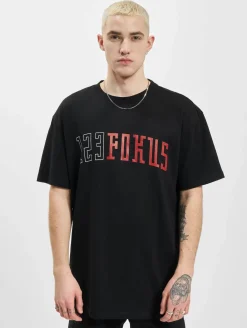 T-Shirts & Tank Tops*Fokus x Def College T-Shirt schwarz