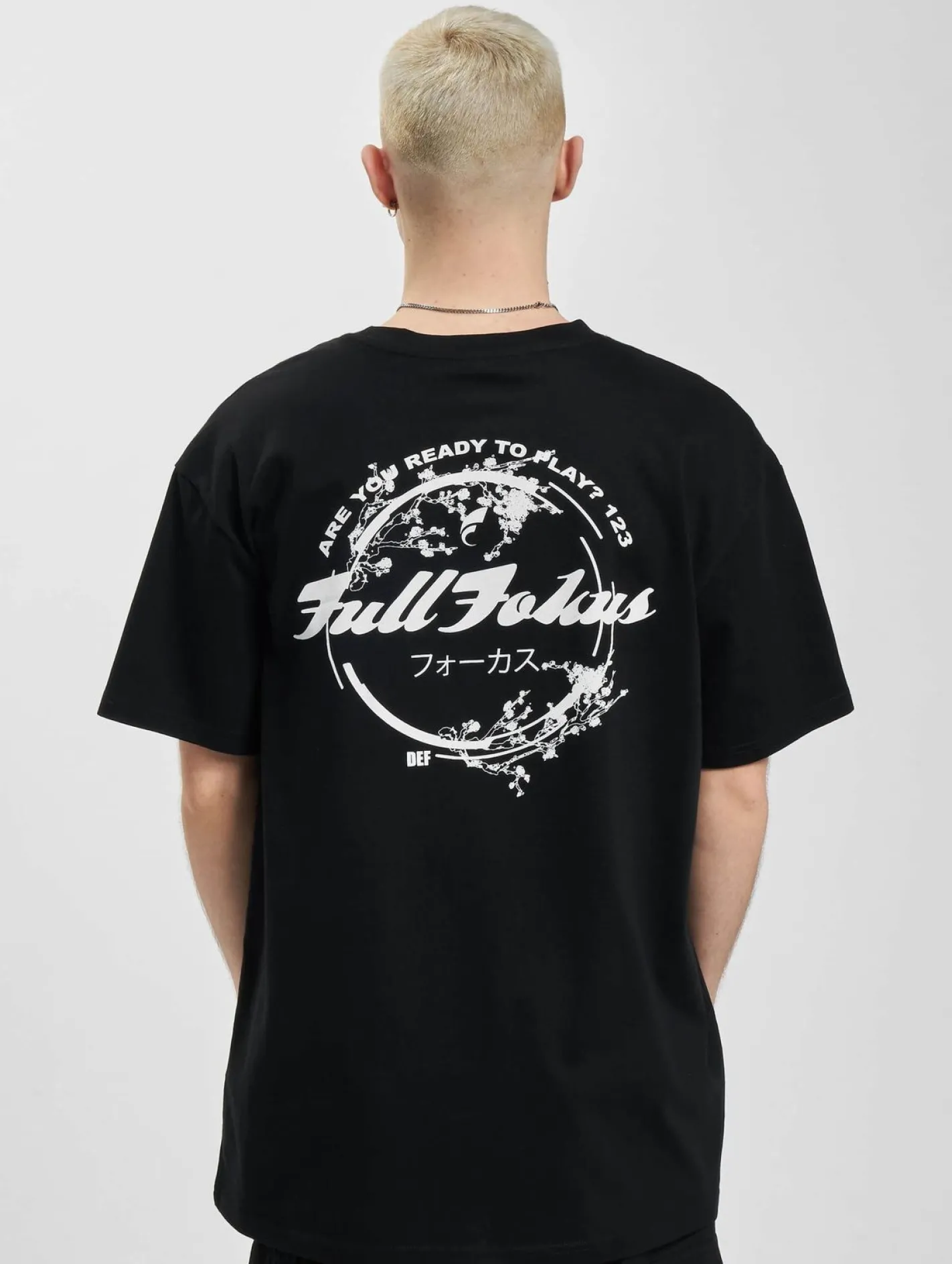 T-Shirts & Tank Tops*Fokus x Def Japan T-Shirt Schwarz