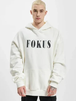 Pullover & Sweater*Fokus x Def Plain Hoodie weiß