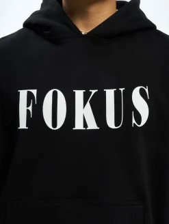 Pullover & Sweater*Fokus x Def Plain Hoody Schwarz