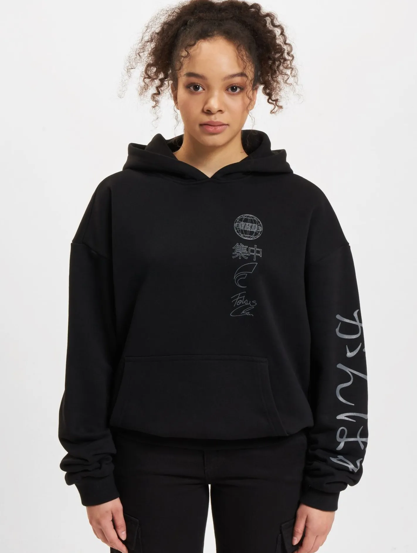 Sweater & Pullover|Pullover & Sweater*Fokus x Def World Hoodies schwarz/grau