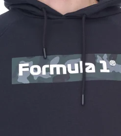 Pullover & Sweater*Formula 1 F1 Herren Kapuzen-Pullover Hoodie Sweat-Pullover Langarm-Shirt 701222543 001 Schwarz