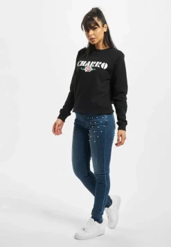 Hosen & Jeans*fornarina EVA 01 DENIM HOSE Blau