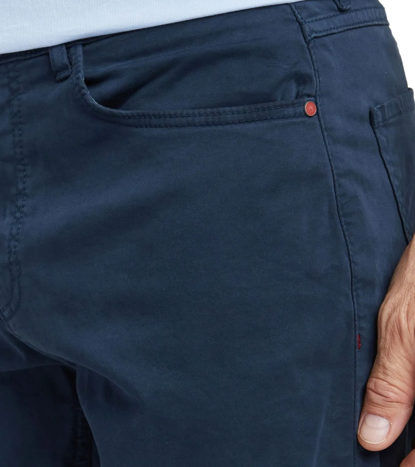 Shorts & Bermudas*FQ1924 Josh Herren Freizeit-Bermuda Shorts Baumwoll-Hose mit Krempelsaum kurze Hose 21900320 193923 Navy