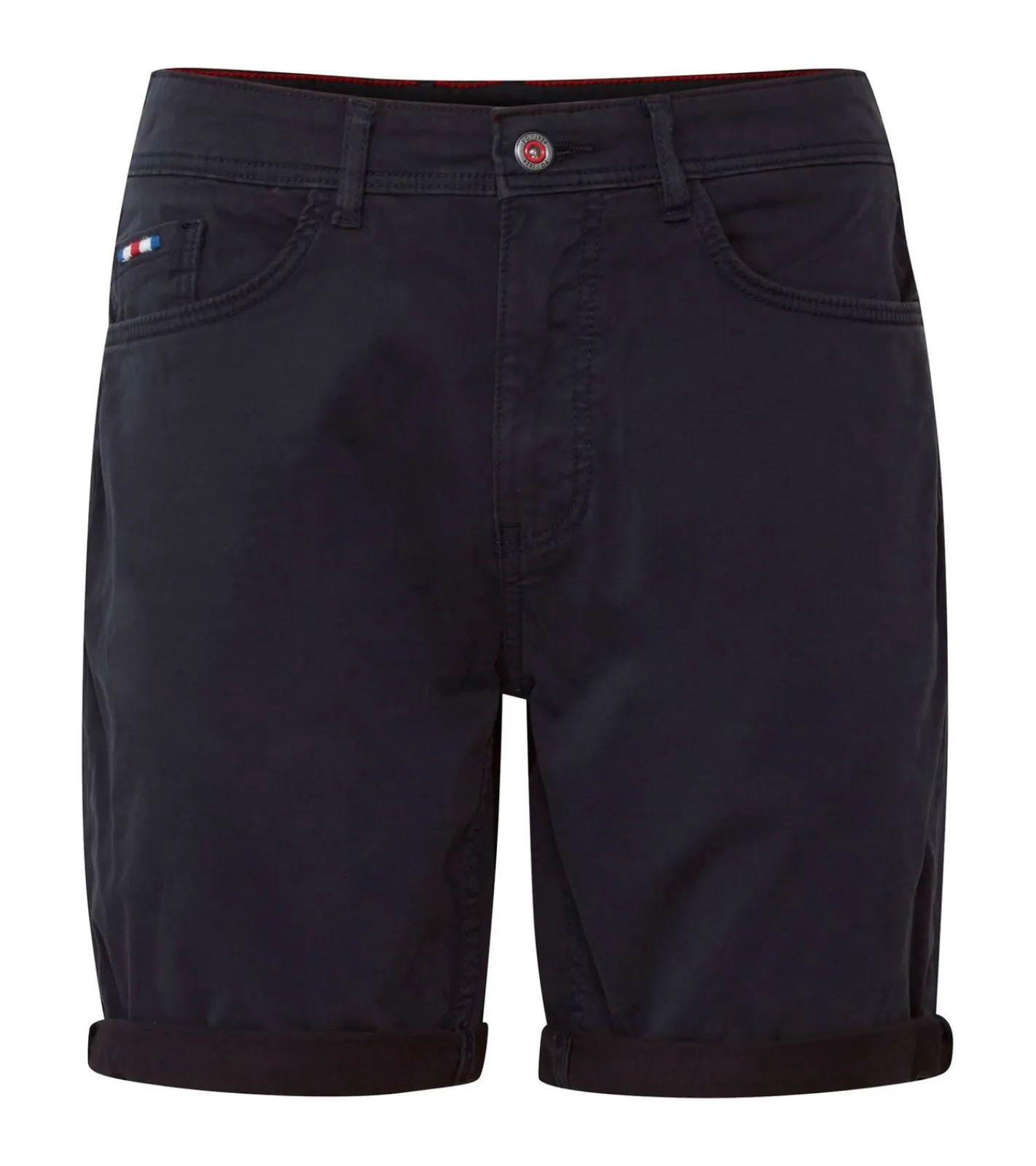 Shorts & Bermudas*FQ1924 Josh Herren Freizeit-Bermuda Shorts Baumwoll-Hose mit Krempelsaum kurze Hose 21900320-ME Schwarz