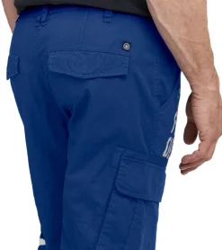 Shorts & Bermudas*FQ1924 Mael Herren Freizeit-Bermuda Cargo-Shorts Baumwoll-Hose Sommer-Hose 21900196 181018 Blau