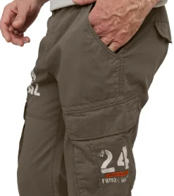 Shorts & Bermudas*FQ1924 Mael Herren Freizeit-Bermuda Cargo-Shorts Baumwoll-Hose Sommer-Hose 21900196 180515 Olive