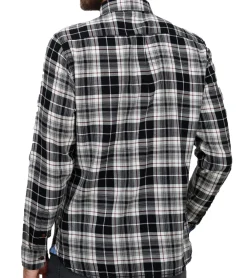 Hemden & Poloshirts*FQ1924 Thorvid Herren Karo-Hemd nachhaltiges Baumwoll-Hemd 21900072-ME 193911 Schwarz/Weiß