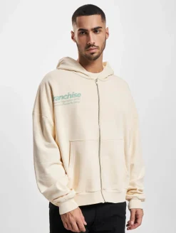 Pullover & Sweater*Franchise TFG Zip Hoody verwaschenes Hellbeige