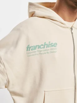 Pullover & Sweater*Franchise TFG Zip Hoody verwaschenes Hellbeige