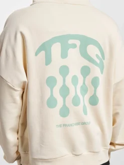 Pullover & Sweater*Franchise TFG Zip Hoody verwaschenes Hellbeige