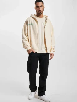 Pullover & Sweater*Franchise TFG Zip Hoody verwaschenes Hellbeige