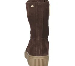 Boots & Stiefel*Fred de la Bretoniere FRED DELA BRETONIERE Damen Stiefel Echtleder-Schuhe Schnür-Stiefel 184010063 Dunkelbraun