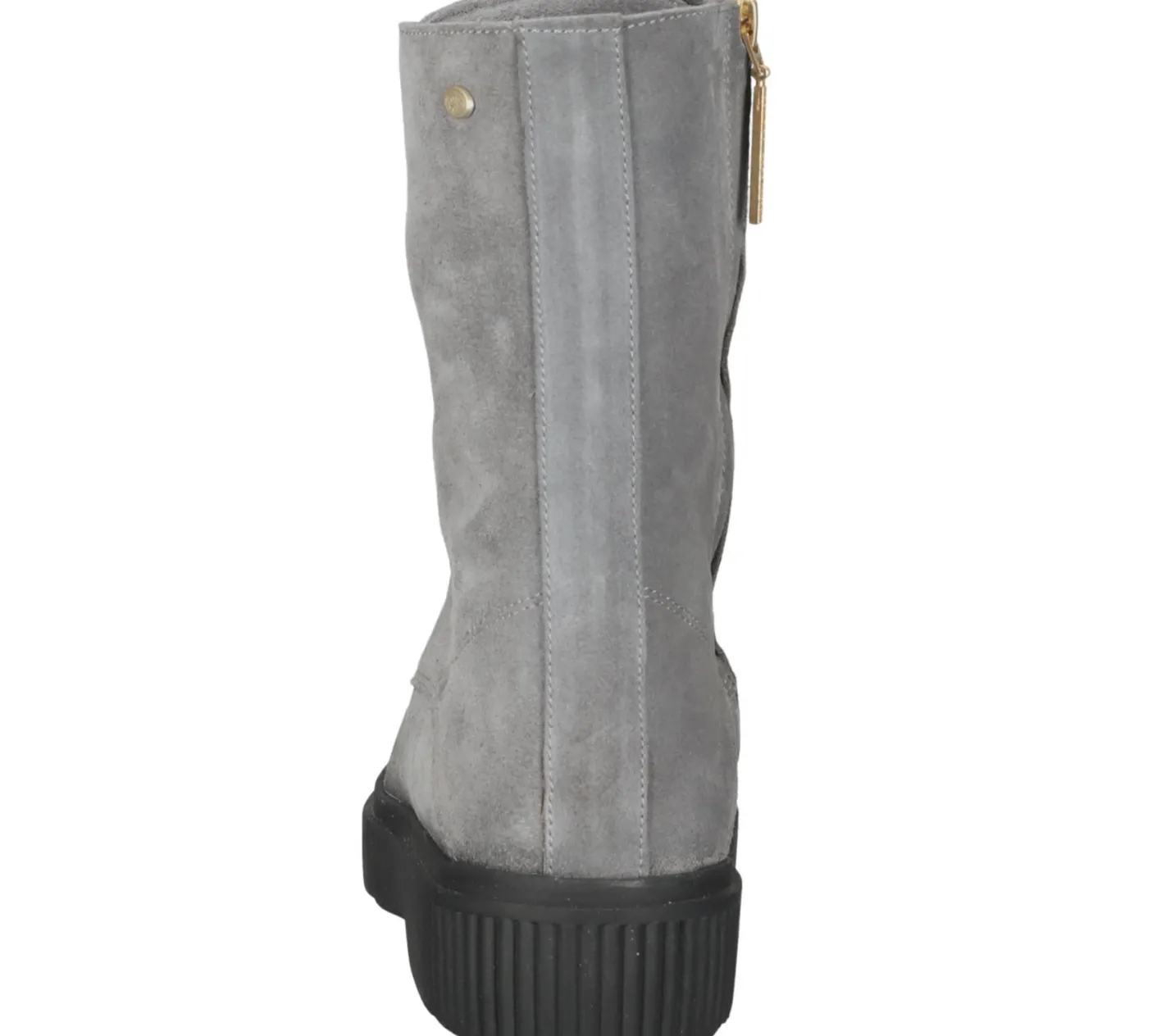 Boots & Stiefel*Fred de la Bretoniere FRED DELA BRETONIERE Damen Stiefel Echtleder-Schuhe Schnür-Stiefel 184010063 Hellgrau