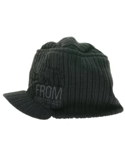 Caps & Mützen*BioworldMerch From First To Last Unisex Post-Hardcore-Band Schirm-Beanie mit Band-Stickerei Strick-Mütze Fan-Beanie KC106310FTL Grau