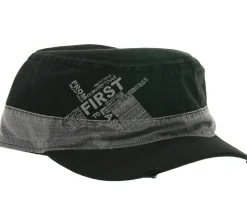 Caps & Mützen*BioworldMerch From First to Last Unisex Cap Baumwoll-Cap im millitärischen Schnitt mit leicht gebogenen Schnitt Schwarz/Grau