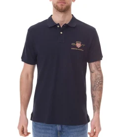 Hemden & Poloshirts*GANT Herren Polo-Shirt Regular Fit Polo-Hemd Baumwoll-Shirt 2002014 433 Navy