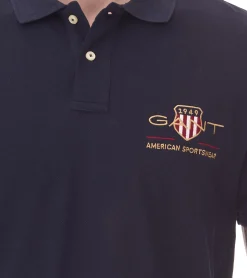 Hemden & Poloshirts*GANT Herren Polo-Shirt Regular Fit Polo-Hemd Baumwoll-Shirt 2002014 433 Navy