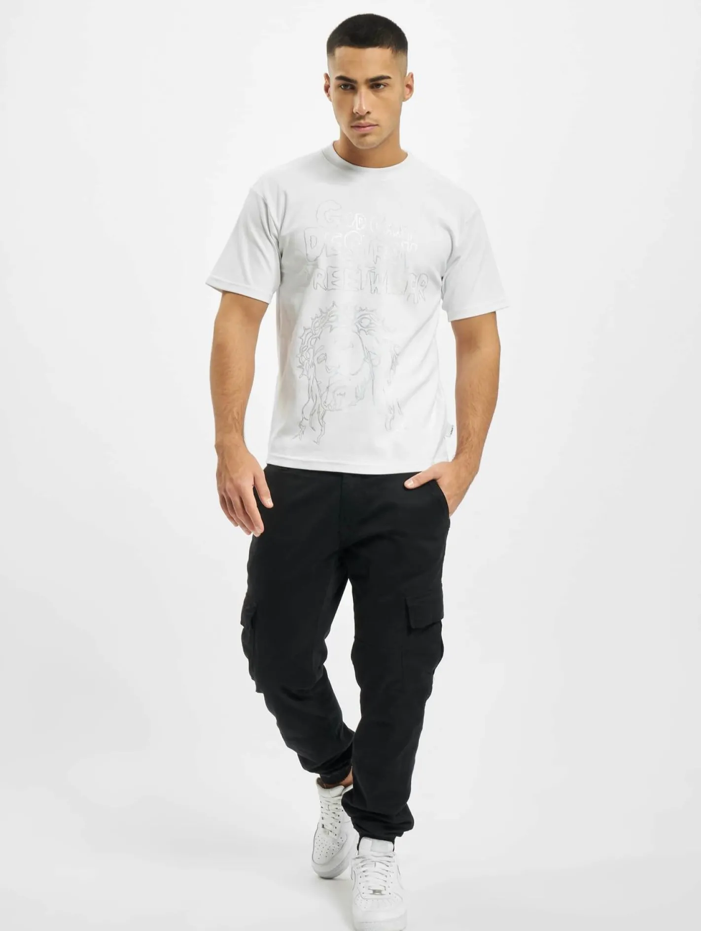 T-Shirts & Tank Tops*GCDS Can't Create T-Shirt weiß