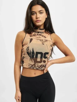 Tops & T-Shirts*GCDS Mesh Top beige