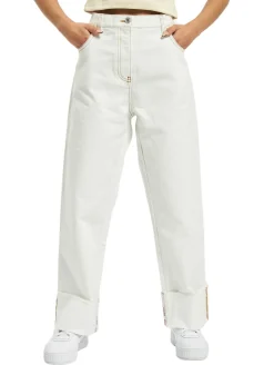 Hosen & Jeans*GCDS Plain Straight Fit Jeans weiß