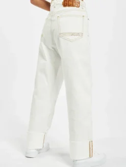 Hosen & Jeans*GCDS Plain Straight Fit Jeans weiß