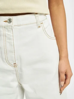 Hosen & Jeans*GCDS Plain Straight Fit Jeans weiß