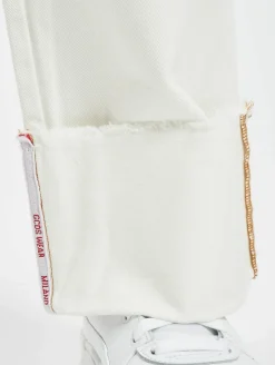 Hosen & Jeans*GCDS Plain Straight Fit Jeans weiß