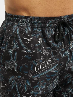 Nachtwäsche & Bademode*GCDS Tropical Badeshorts schwarz