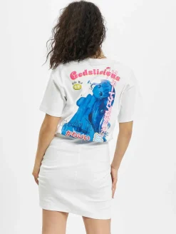 Kleider*GCDS Wickel-Monsterkleid weiß