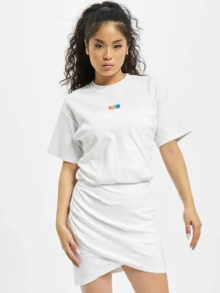 Kleider*GCDS Wickel-Monsterkleid weiß