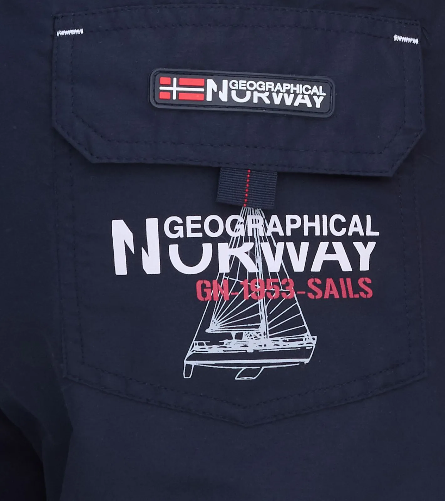 Nachtwäsche & Bademode|Shorts & Bermudas*GEOGRAPHICAL NORWAY Quara/Quoyal Herren Badehose Schwimm-Hose mit Logo-Print Bade-Shorts mit Taschen Schwimm-Shorts Navy oder Pink