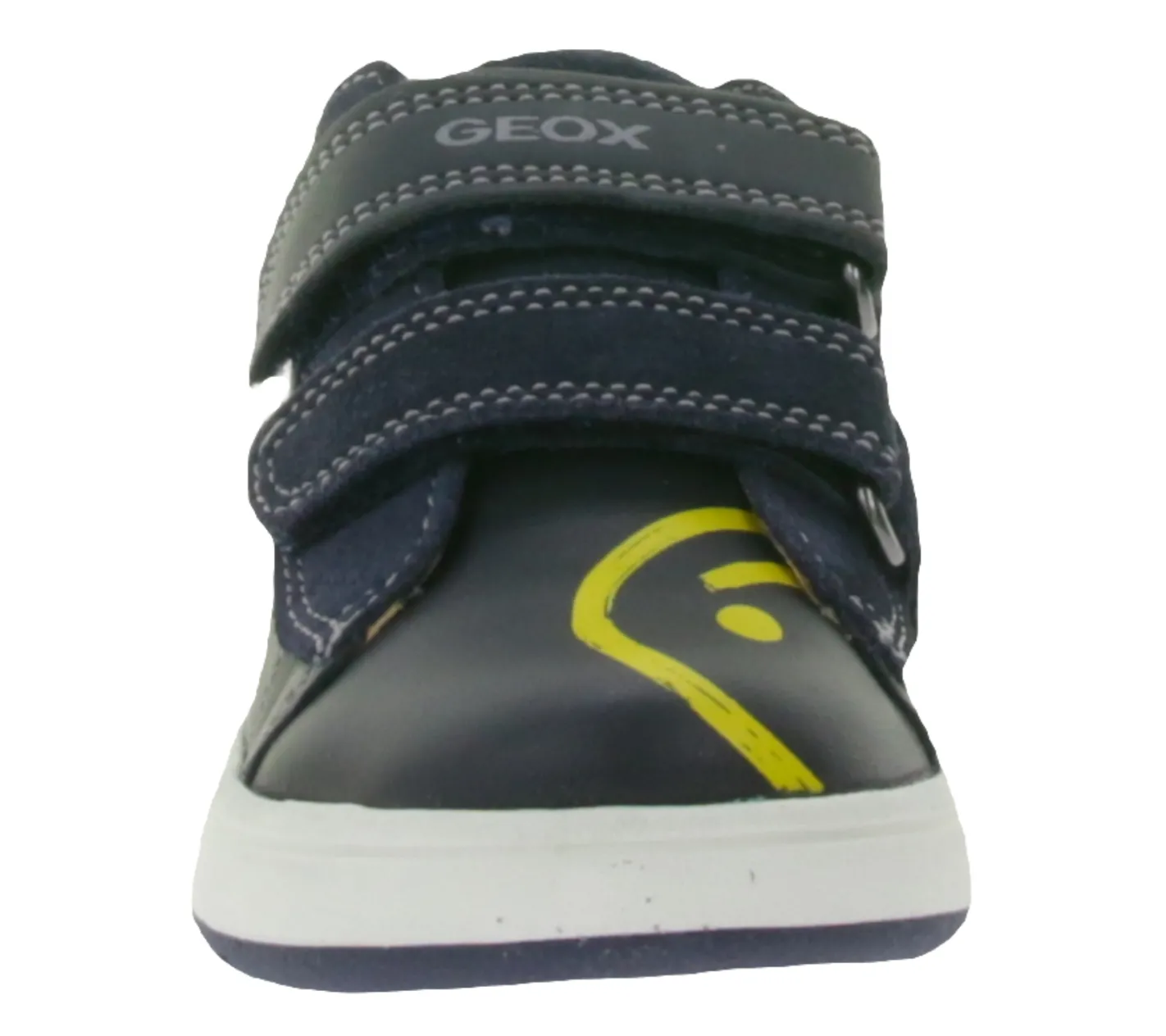 Turnschuhe*GEOX B Biglia B. D Kleinkinder Sneaker mit atmungsaktiver Sohle Mid-Cut-Schuhe Echtleder mit Klettverschluss Baby-Schuhe B044DD 08522 C4P2G Dunkelblau