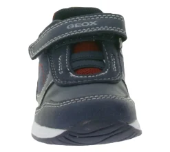 Turnschuhe*GEOX B Rishon B. A  Kleinkinder Sneaker mit atmungsaktiver Sohle Mid-Cut-Schuhe mit Klettverschluss Baby-Schuhe B160RA 054AU C0735 Dunkelblau