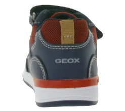 Turnschuhe*GEOX B Rishon B. A  Kleinkinder Sneaker mit atmungsaktiver Sohle Mid-Cut-Schuhe mit Klettverschluss Baby-Schuhe B160RA 054AU C0735 Dunkelblau