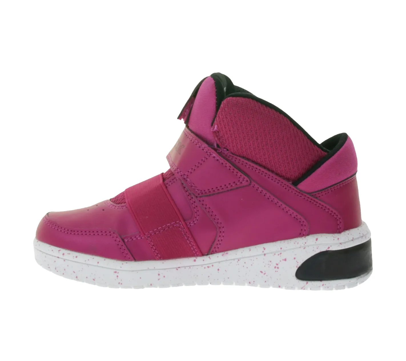 Turnschuhe*GEOX Luminous Kinder Alltags-Sneaker mit atmungsaktiver Sohle Mid-Cut-Schuhe mit Klettverschluss für Mädchen J848DA-0NF6K-C8062 Pink