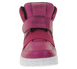 Turnschuhe*GEOX Luminous Kinder Alltags-Sneaker mit atmungsaktiver Sohle Mid-Cut-Schuhe mit Klettverschluss für Mädchen J848DA-0NF6K-C8062 Pink
