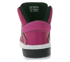 Turnschuhe*GEOX Luminous Kinder Alltags-Sneaker mit atmungsaktiver Sohle Mid-Cut-Schuhe mit Klettverschluss für Mädchen J848DA-0NF6K-C8062 Pink