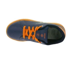Turnschuhe*GEOX RESPIRA Kommodor Kinder Alltags-Sneaker mit atmungsaktiver Sohle Freizeit-Schuhe für Jungen und Mädchen J745PB 0BCBU C0659 Blau/Orange