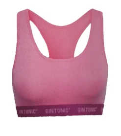 Sportoberbekleidung|Socken & Unterwäsche*GIN TONIC Damen Sport-BH mit Ringerrücken Bustier 212061938 Pink