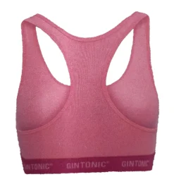 Sportoberbekleidung|Socken & Unterwäsche*GIN TONIC Damen Sport-BH mit Ringerrücken Bustier 212061938 Pink