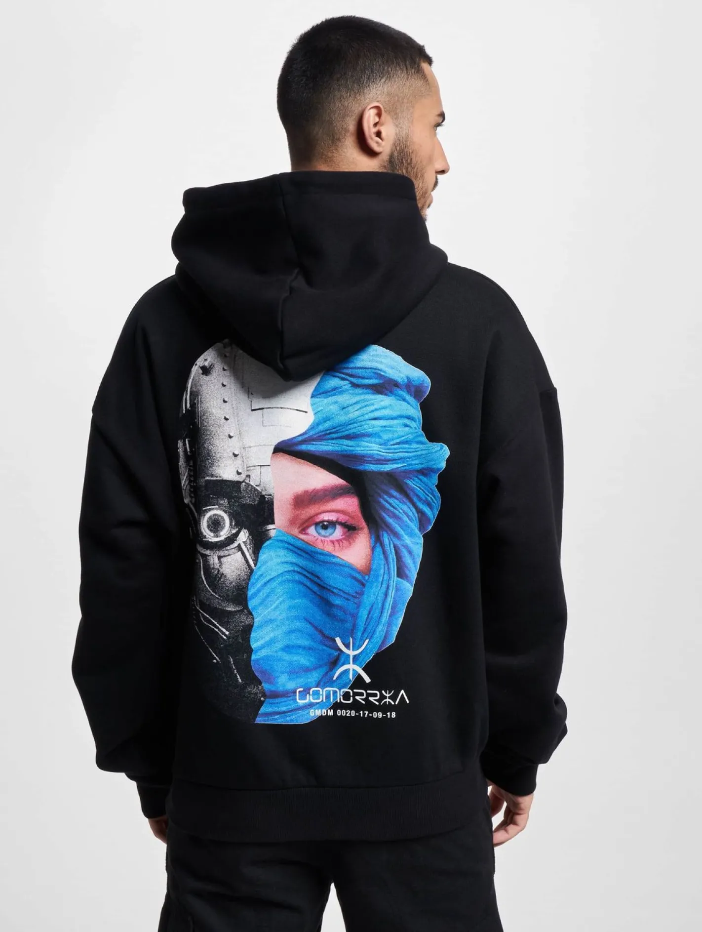 Pullover & Sweater*Gomorrha Du Maroc BULL Hoody Schwarz