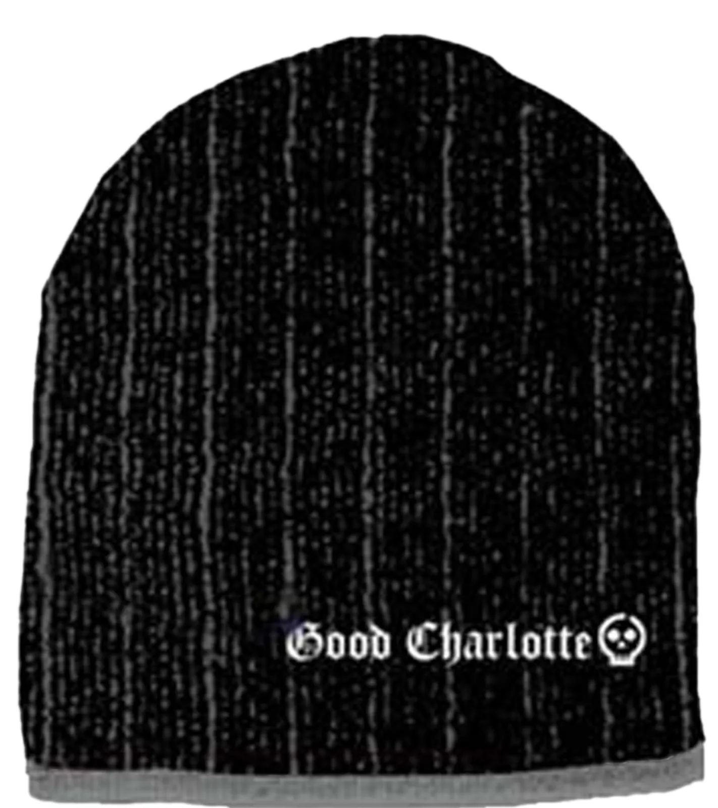 Caps & Mützen*BioworldMerch Good Charlotte Unisex Pop-Punk-Band Beanie Baumwoll-Mütze im klassischen Schnitt 9252GDC Schwarz/Weiß