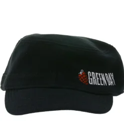 Caps & Mützen*BioworldMerch Green Day Unisex Punkrock-Band Baumwoll-Cap im millitärischen Schnitt mit leicht gebogenen Schnitt FC107042GRN Schwarz