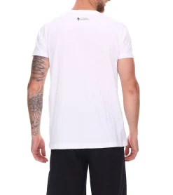 T-Shirts & Tank Tops*green SYLT Herren Baumwoll-Shirt mit Wellenoptik und Sylt Grafik 0100-007 Weiß