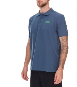 Hemden & Poloshirts*green SYLT Herren Polo-Shirt Slim Fit Baumwoll-Shirt Kurzarm-Shirt Basic-Shirt 0100-009 Blau