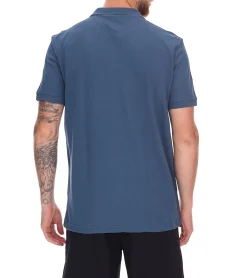 Hemden & Poloshirts*green SYLT Herren Polo-Shirt Slim Fit Baumwoll-Shirt Kurzarm-Shirt Basic-Shirt 0100-009 Blau