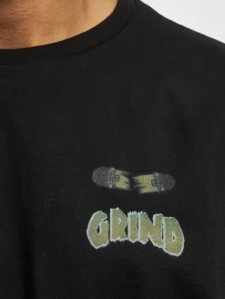 Tops & T-Shirts|T-Shirts & Tank Tops*GRIND Inc Creepy R-Neck T-Shirt schwarz