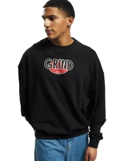 Sweater & Pullover|Pullover & Sweater*GRIND Inc Logo R-Neck Pullover schwarz