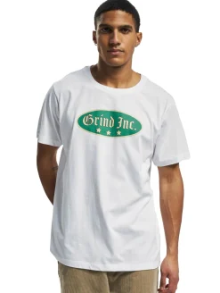 T-Shirts & Tank Tops*GRIND Inc Oldschool Logo T-Shirt weiß